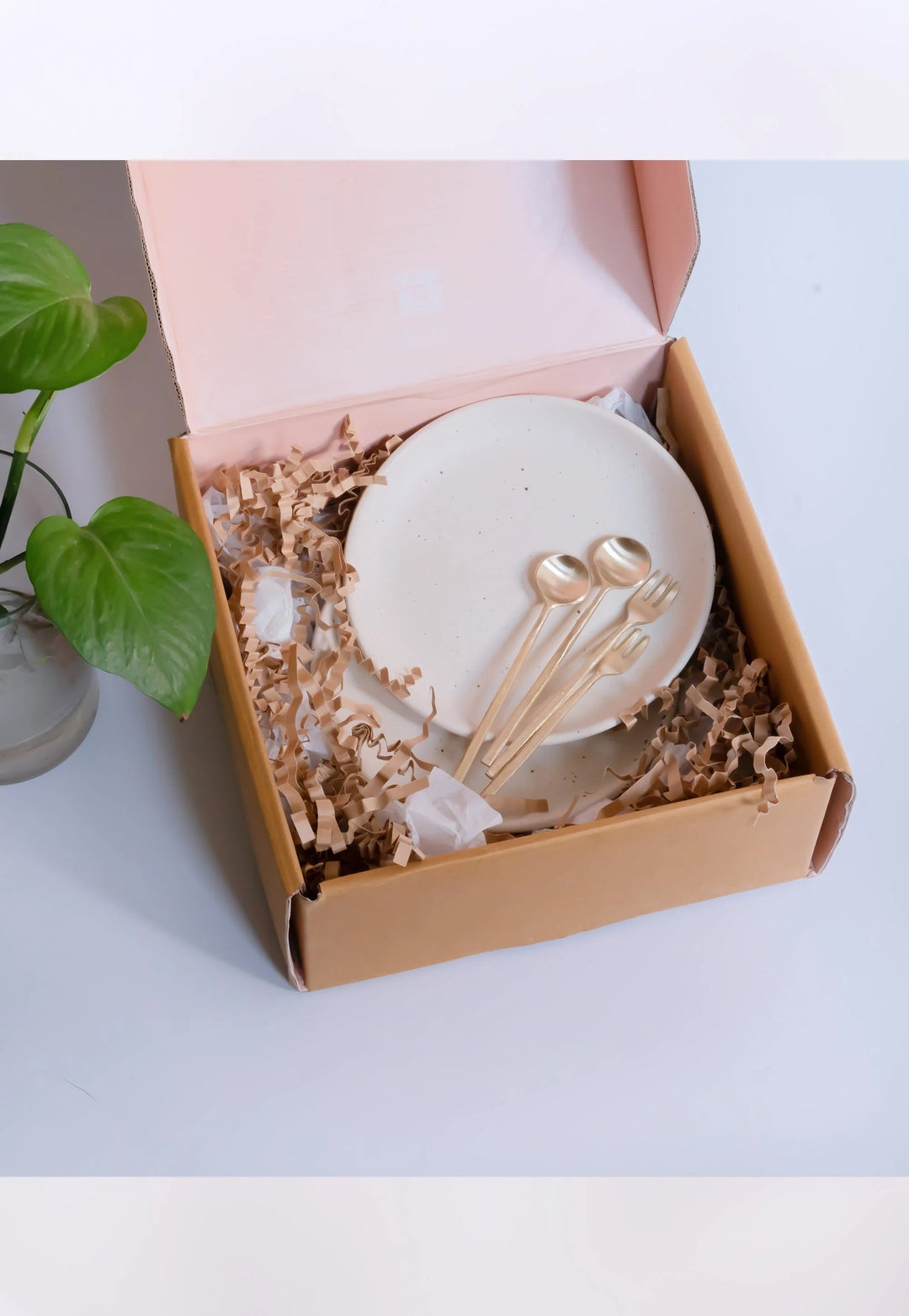 Handcrafted Pure Brass Dessert Flatware, 4 Ct.