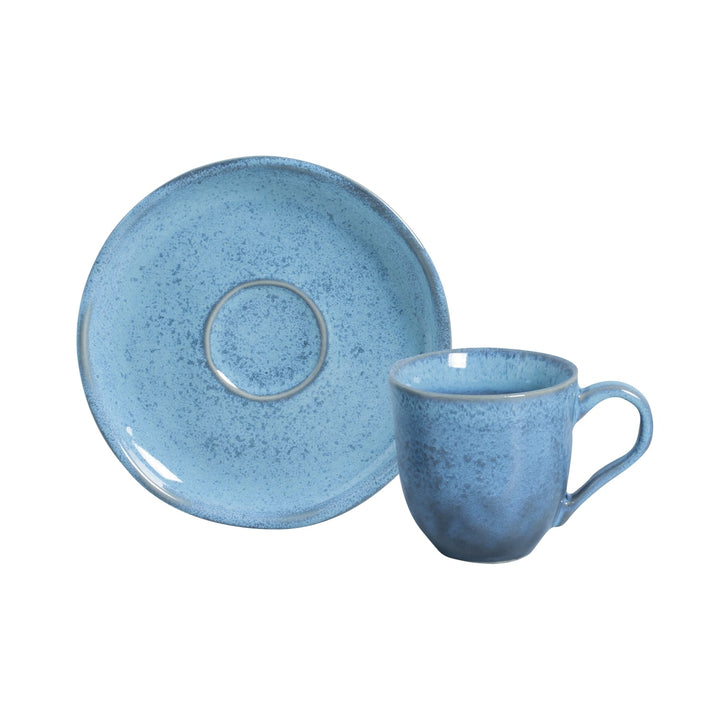 Non-Toxic Ceramic Cup &amp; Saucer Dinnerware Set, 6 Ct.