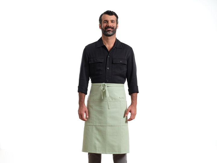 Upcycled Denim Bistro Apron, Adjustable, 25" x 32"