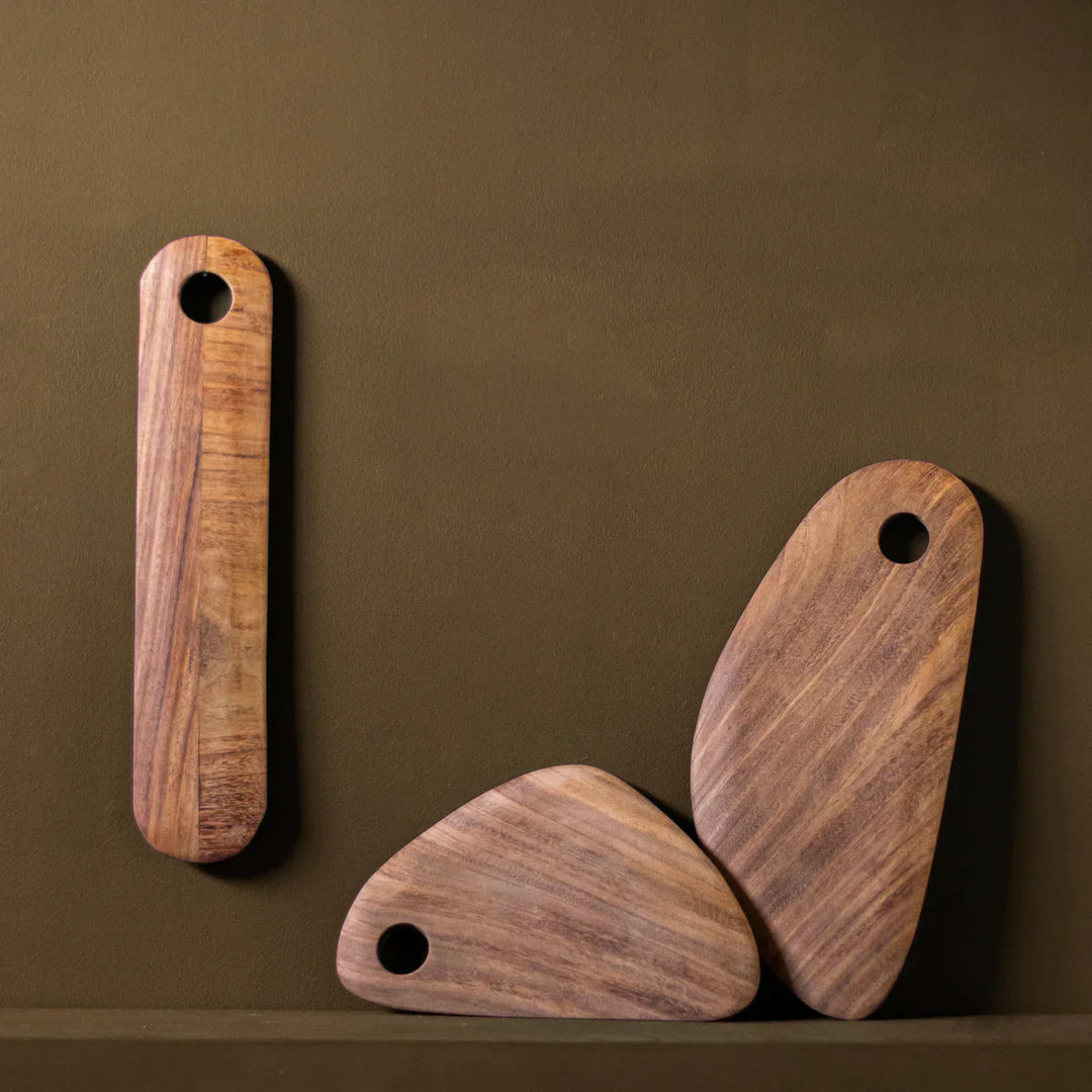 Handcrafted Guanacaste Wood Serving Board 10" x 16.5"
