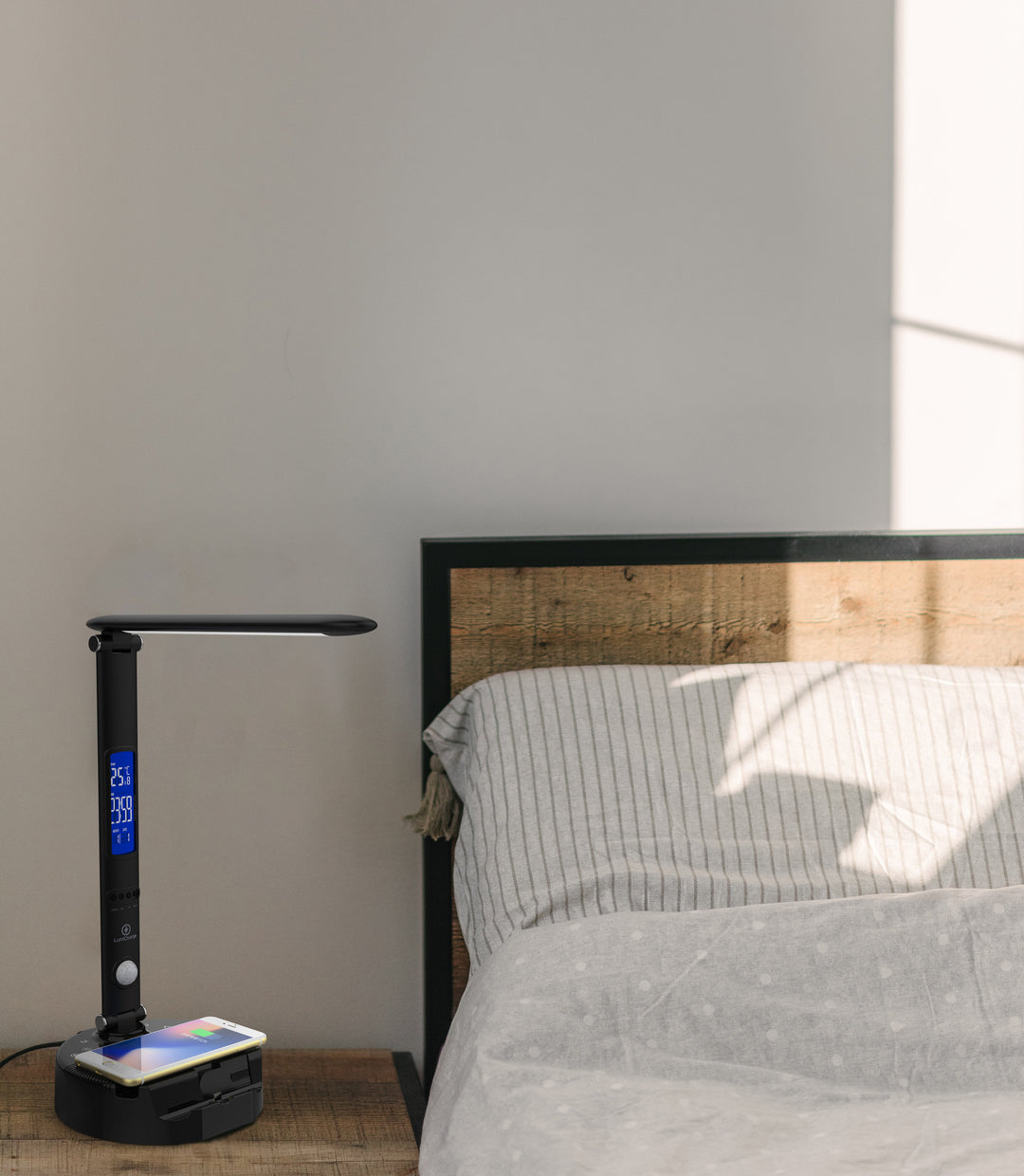 Smart LED Desk Lamp, Wireless Charger &amp; Speaker