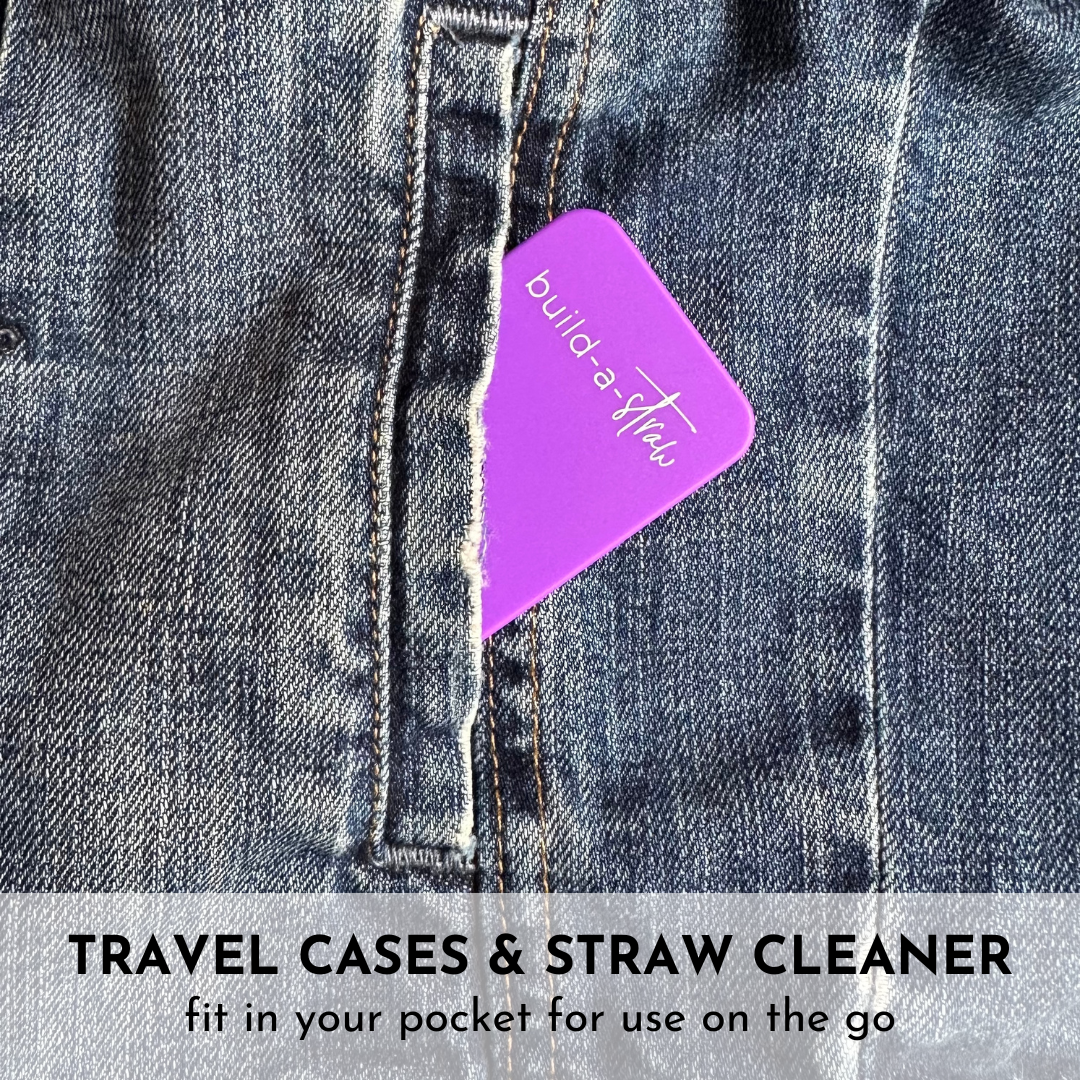 BPA-Free Silicone Adjustable Straw with Travel Case