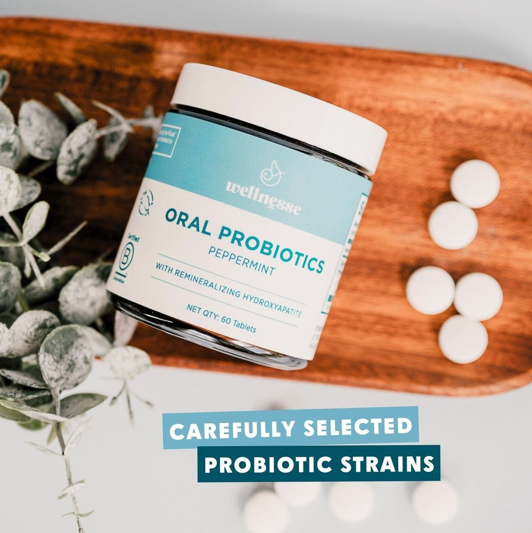Non-Toxic Hydroxyapatite Probiotic Oral Care Tablets