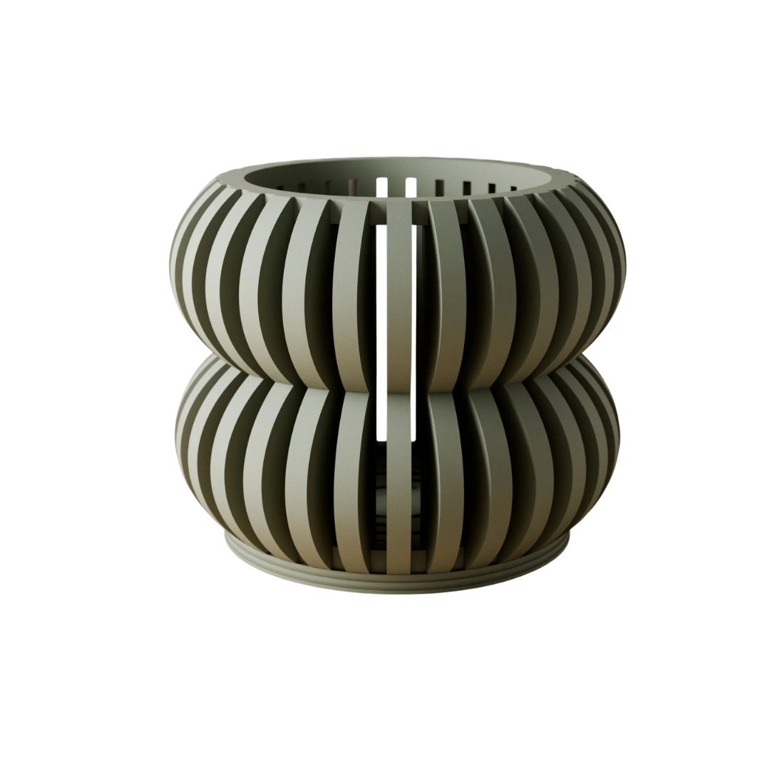 Biodegradable Plant-Based Bubble Sculpted Planter Decor