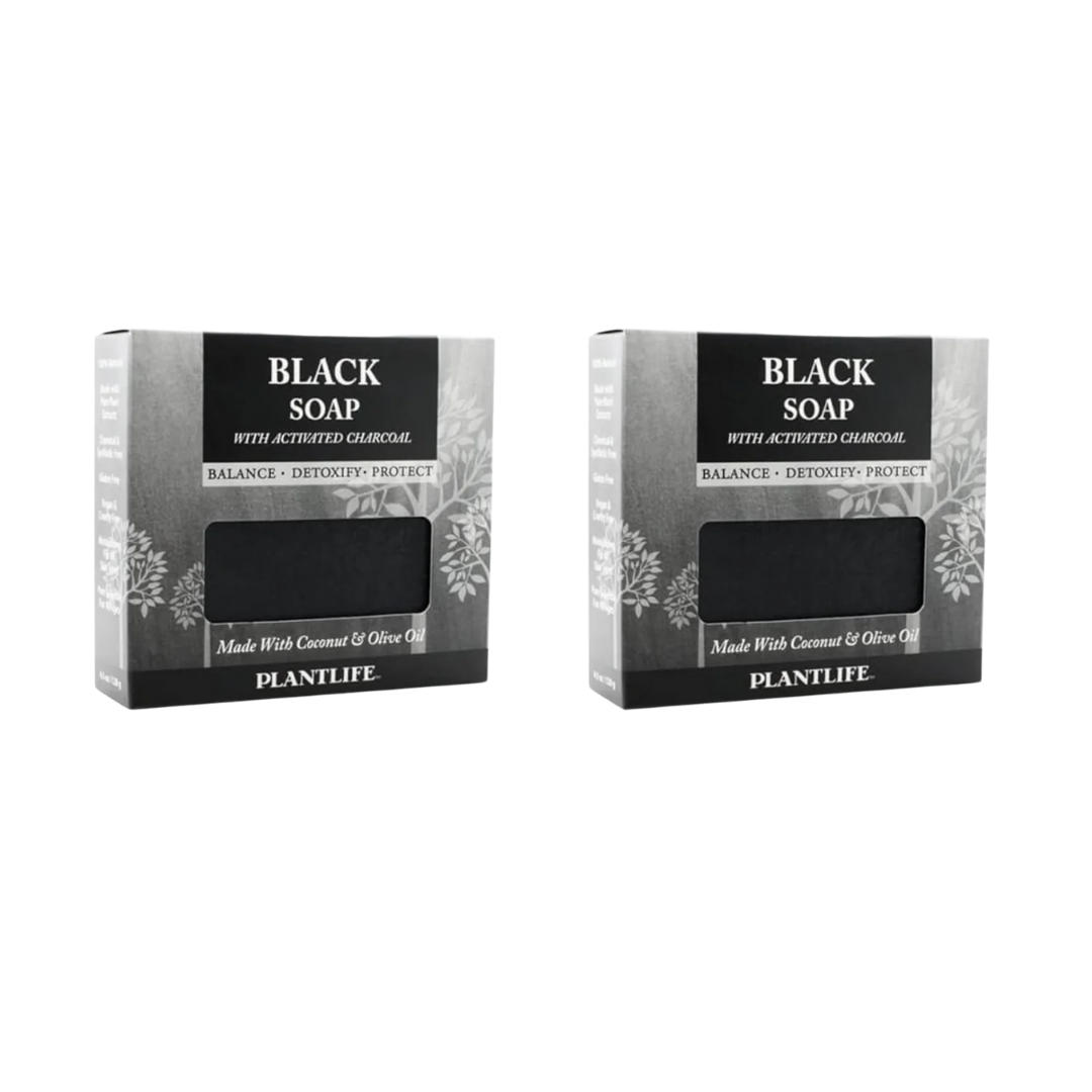 Vegan Activated Charcoal Deep-Cleanse Bar Soap, Black