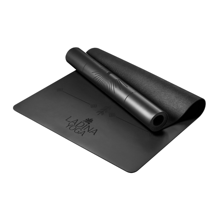 Fair Trade Natural Rubber Yoga Mat, Black 72"