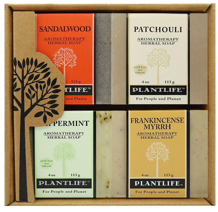 Vegan Herbal Scented Bar Soap Gift Set, 4 Ct.