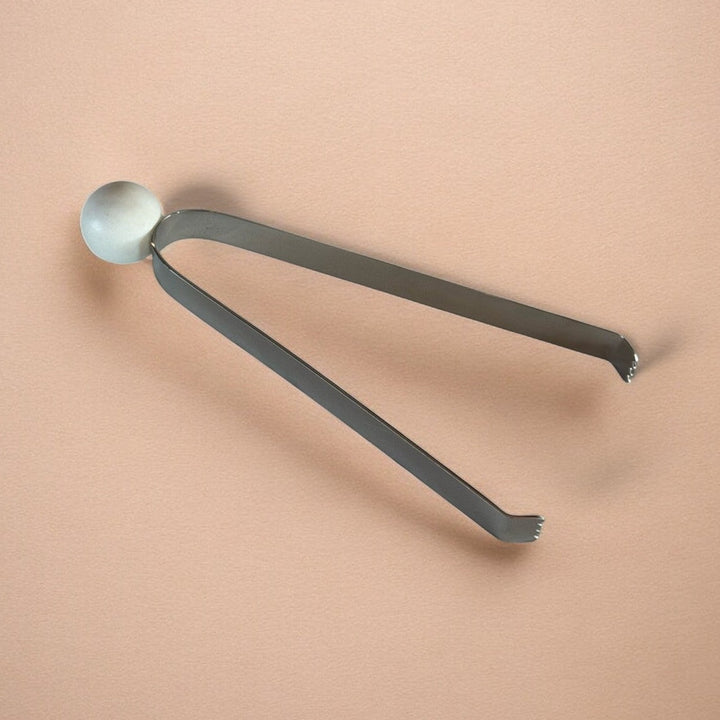 Plastic-Free Marble &amp; Steel Ice Tongs