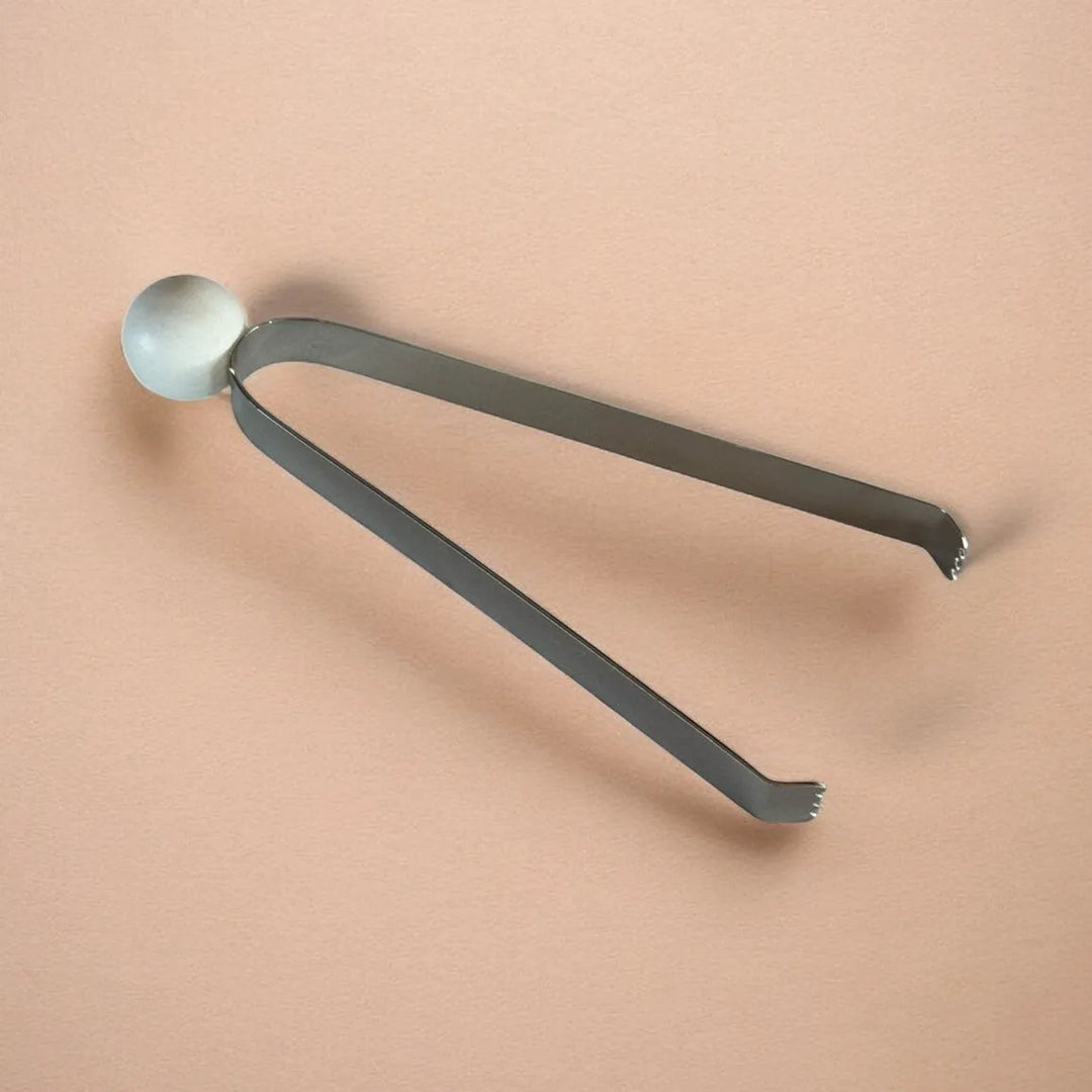 Marble Steel Drink Ice Tongs