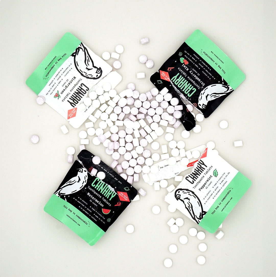 Compostable Toothpaste Tablet Sampler, 4 Ct.