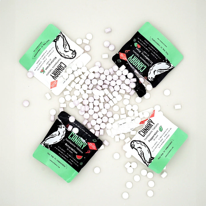 Compostable Toothpaste Tablet Sampler, 4 Ct.