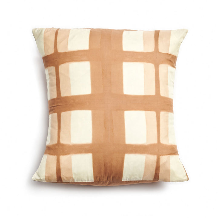 Handcrafted Shibori 60gsm Silk Throw Pillow, 20"