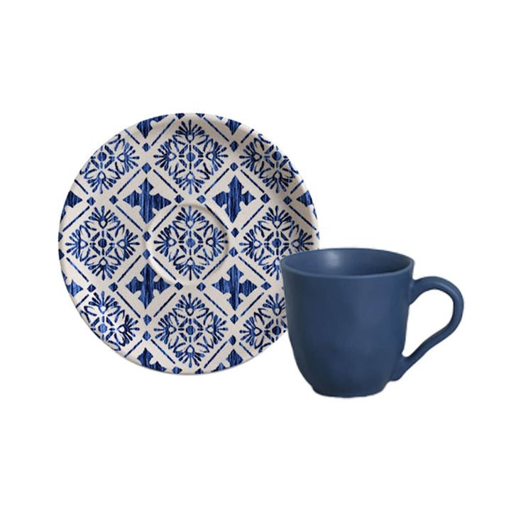 Non-Toxic Ceramic Cup &amp; Saucer Dinnerware Set, 6 Ct.