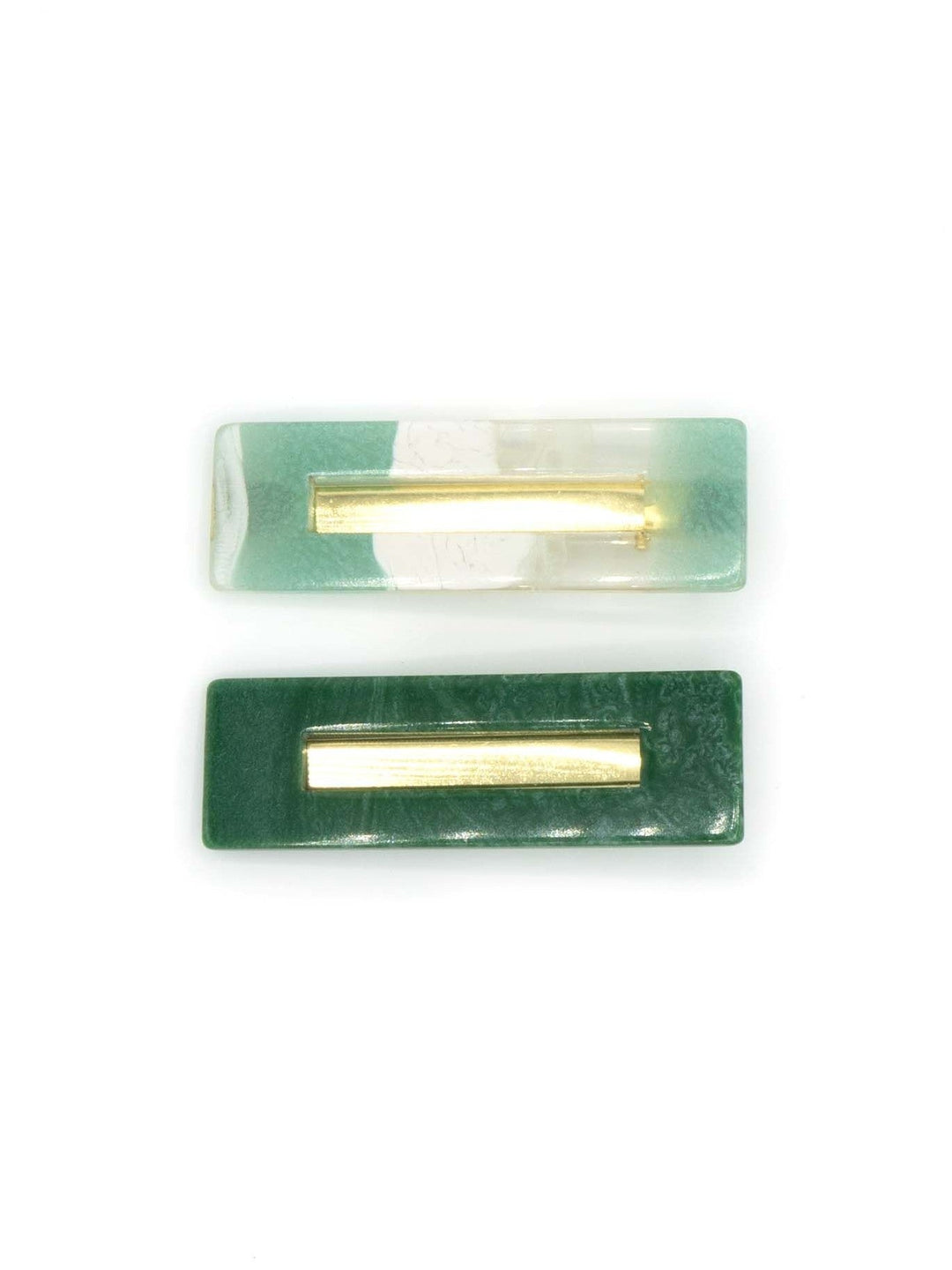 Handcrafted Resin Hair Clips, 1" x 3", 2 Ct.
