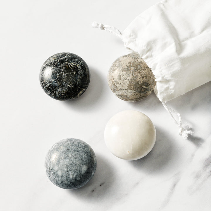 Handcrafted Natural Stone Beverage Chillers, 4 Ct.