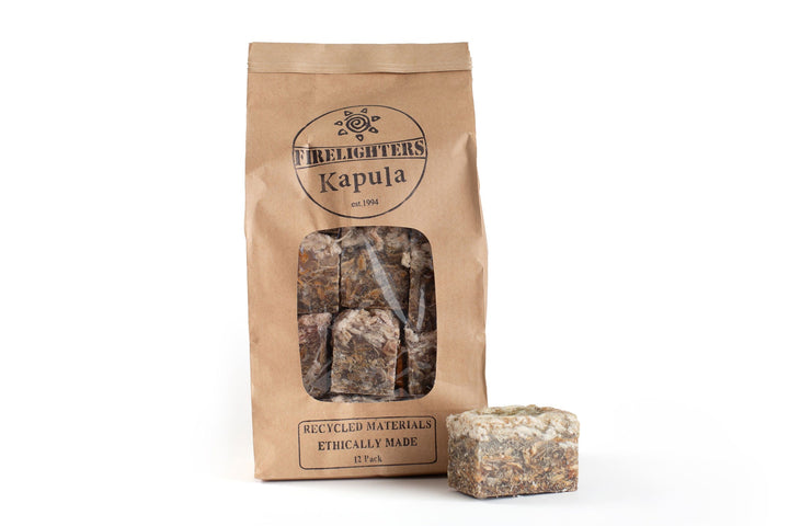 Recycled Wax &amp; Wood Handcrafted Firelighters, 12 Ct.
