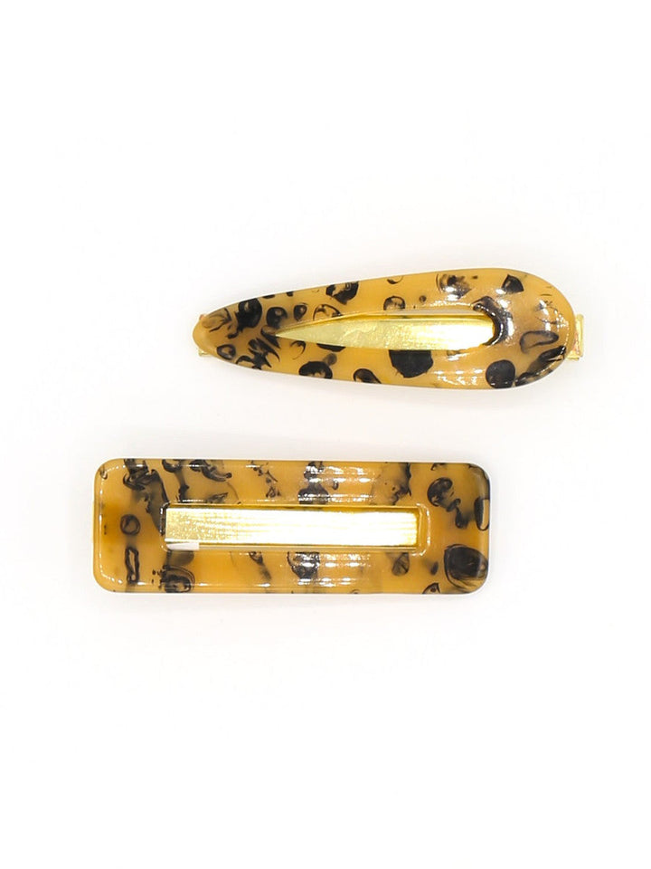 Handcrafted Resin Hair Clips, 1" x 3", 2 Ct.
