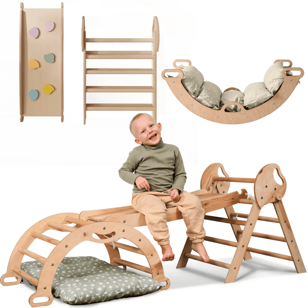 Montessori 4in1 Climbing Playset for Toddlers