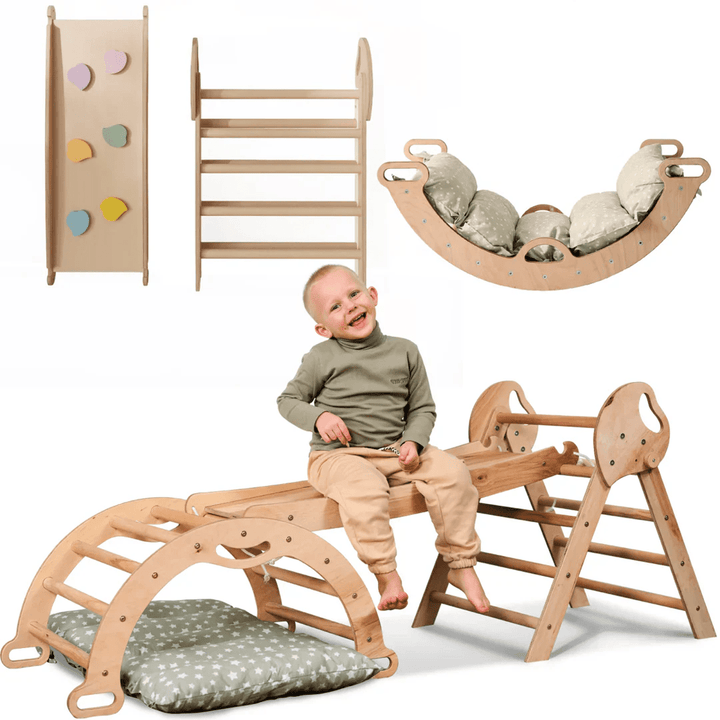 Montessori 4in1 Climbing Playset for Toddlers