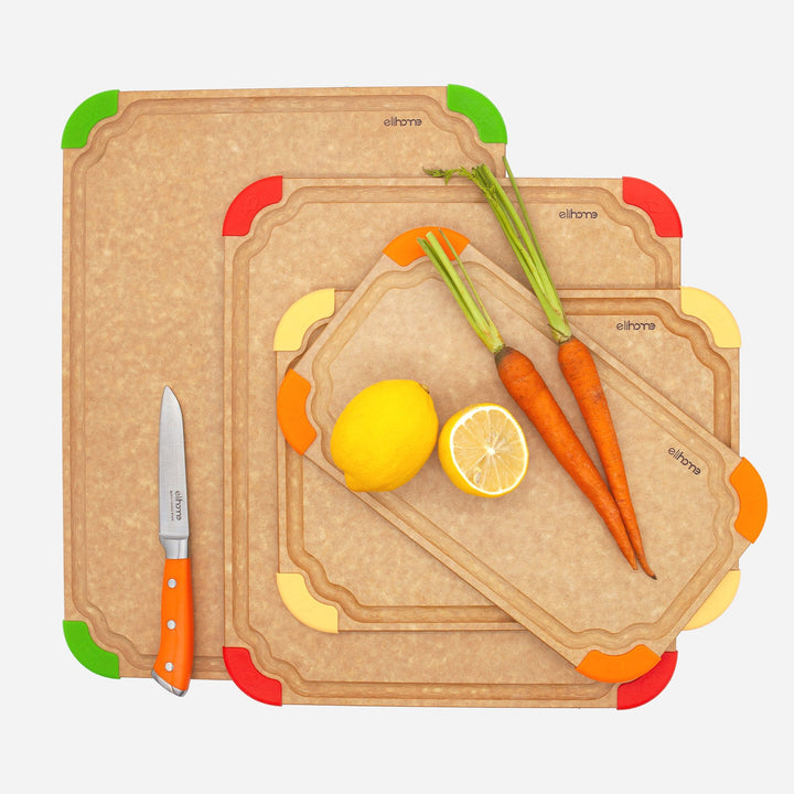 Pine Leaf Fiberwood Cutting Board Set, 4 Ct.