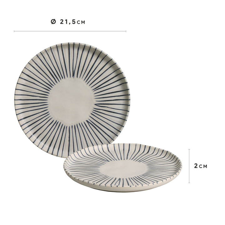 Non-Toxic Porcelain Dessert Dinnerware Set, 6 Ct.
