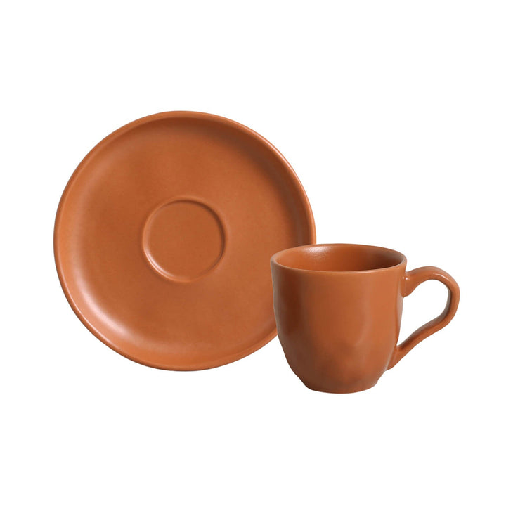 Non-Toxic Ceramic Cup &amp; Saucer Dinnerware Set, 6 Ct.