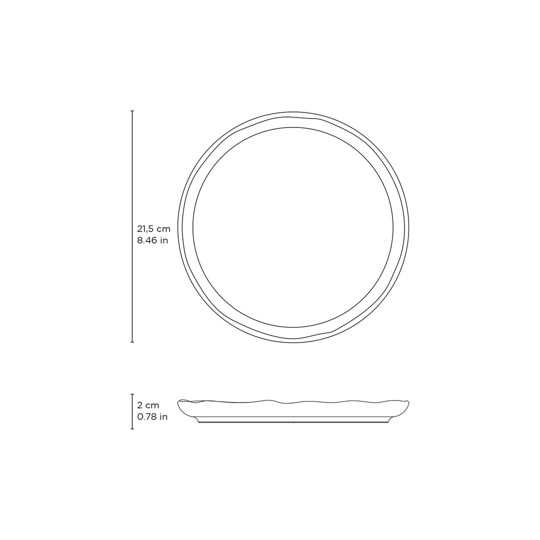 Non-Toxic Porcelain Dessert Dinnerware Set, 6 Ct.
