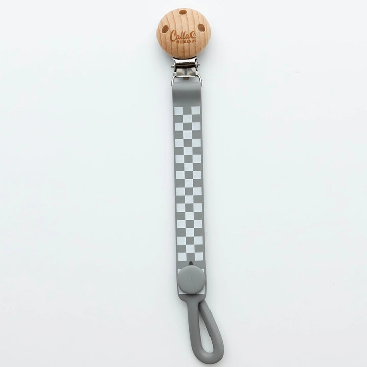Checkered Silicone Baby Clip