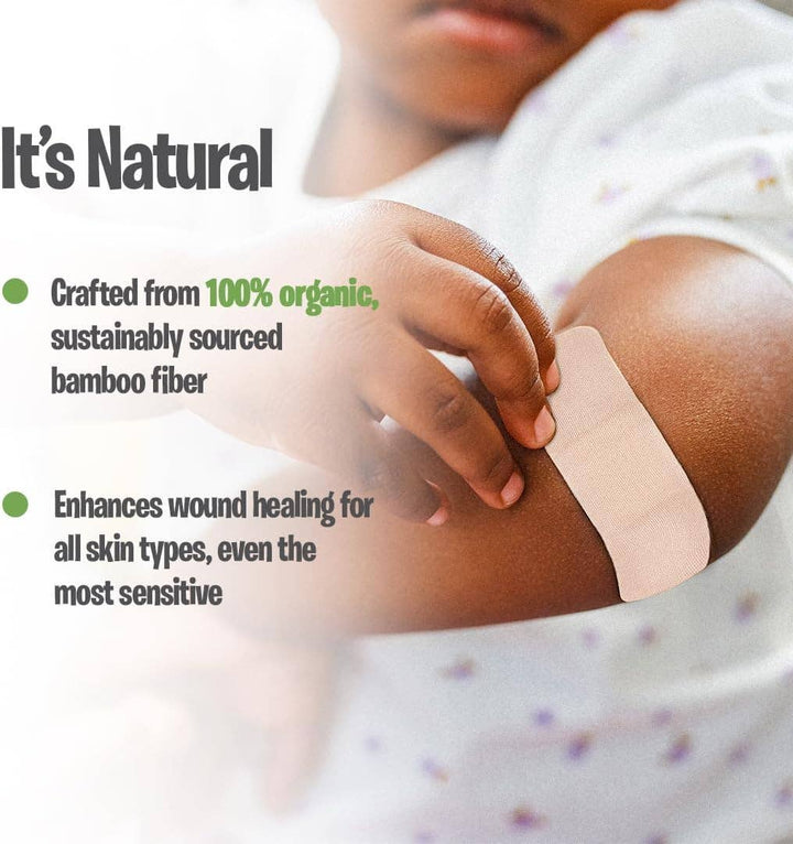 Organic Bamboo Hypoallergenic Body Care Bandages, 100 Ct.