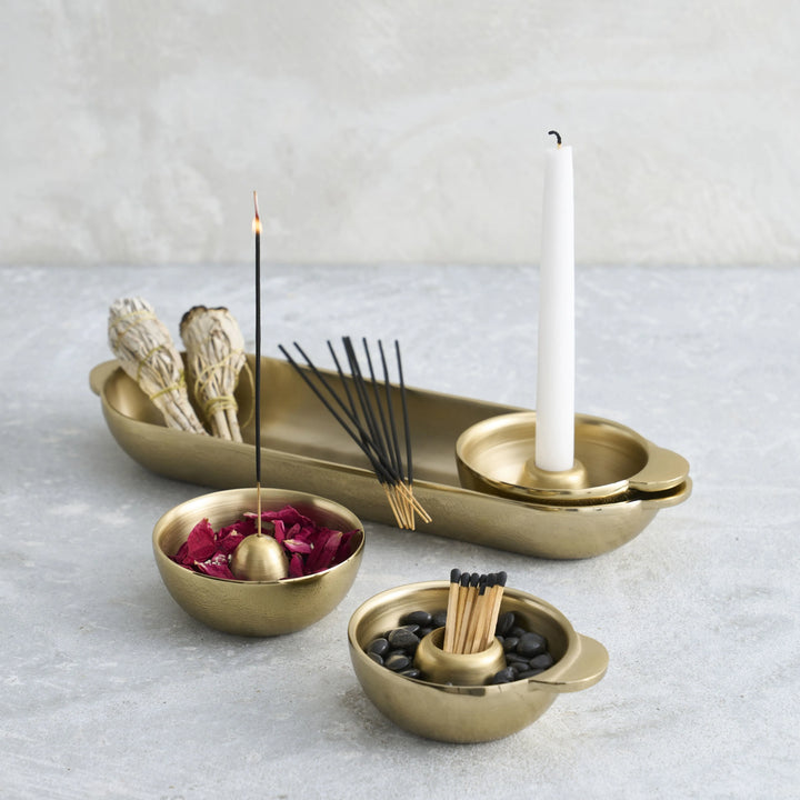 Stinson Antique Brass Decor Set