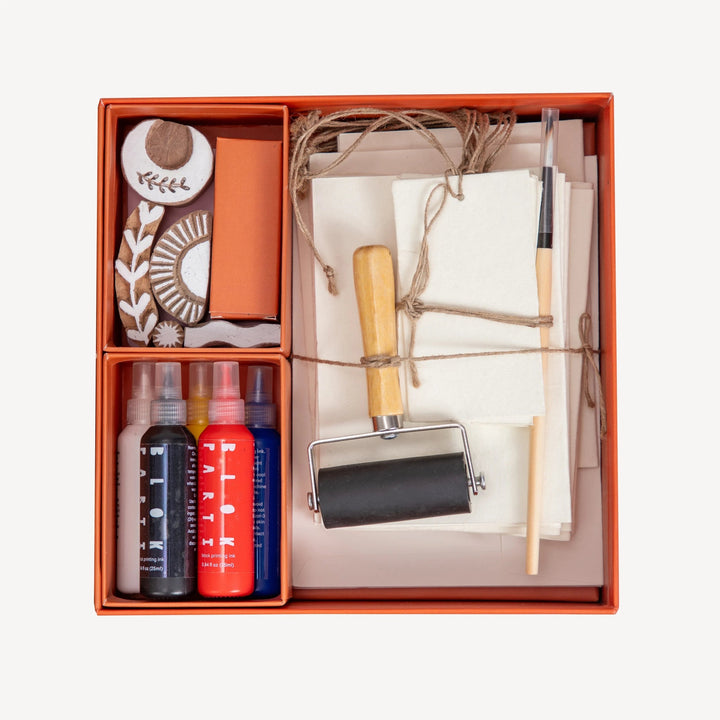 Handcrafted Block Printing &amp; Stationery Kit, 23 Ct.