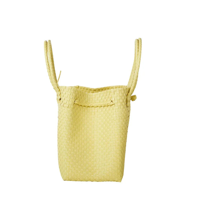 Handwoven Recycled Plastic Maxi Tote, 13.5" x 14"