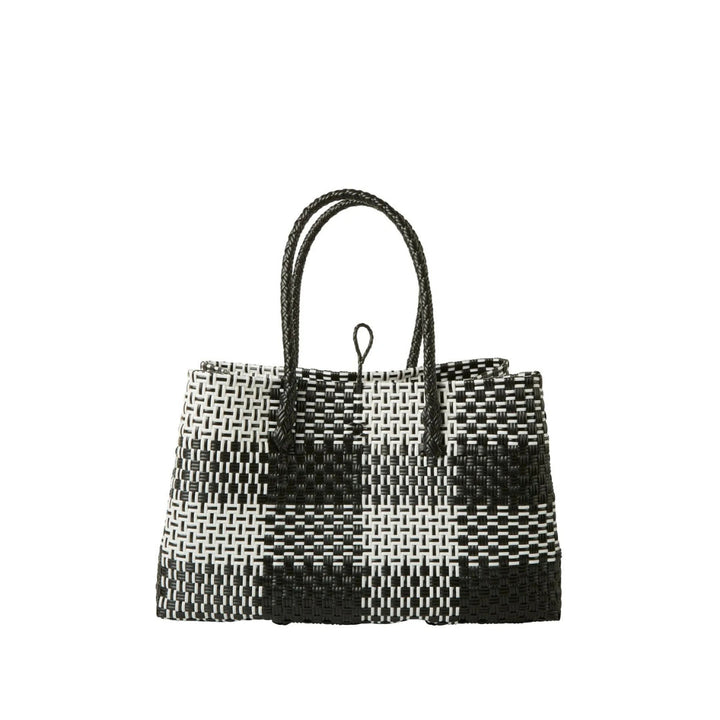 Handwoven Recycled Plastic Tote Bag, 15"