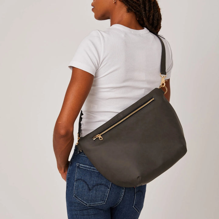 Pinatex Hobo Bag Dark Grey