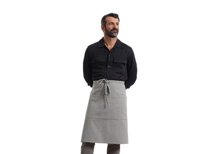 Upcycled Denim Bistro Apron, Adjustable, 25" x 32"