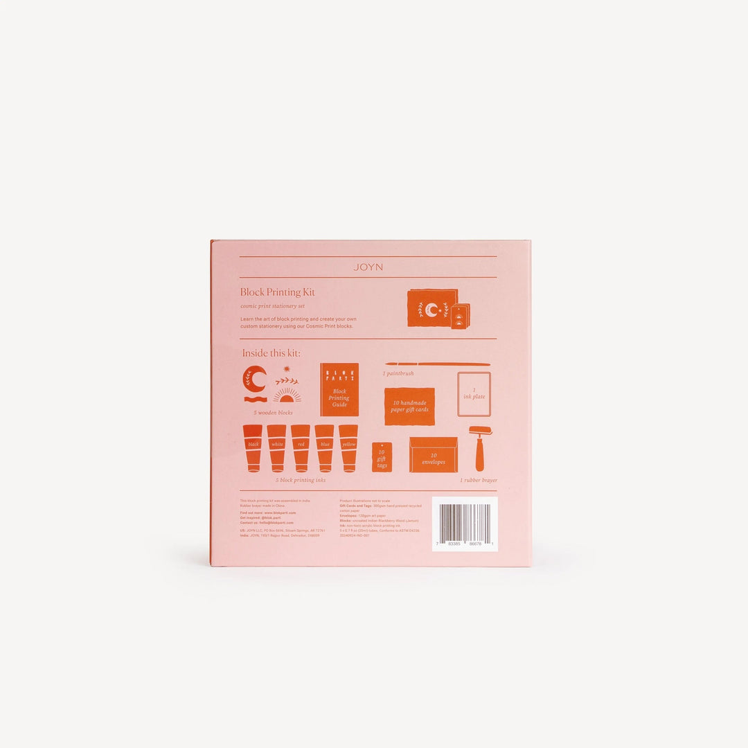 Handcrafted Block Printing &amp; Stationery Kit, 23 Ct.