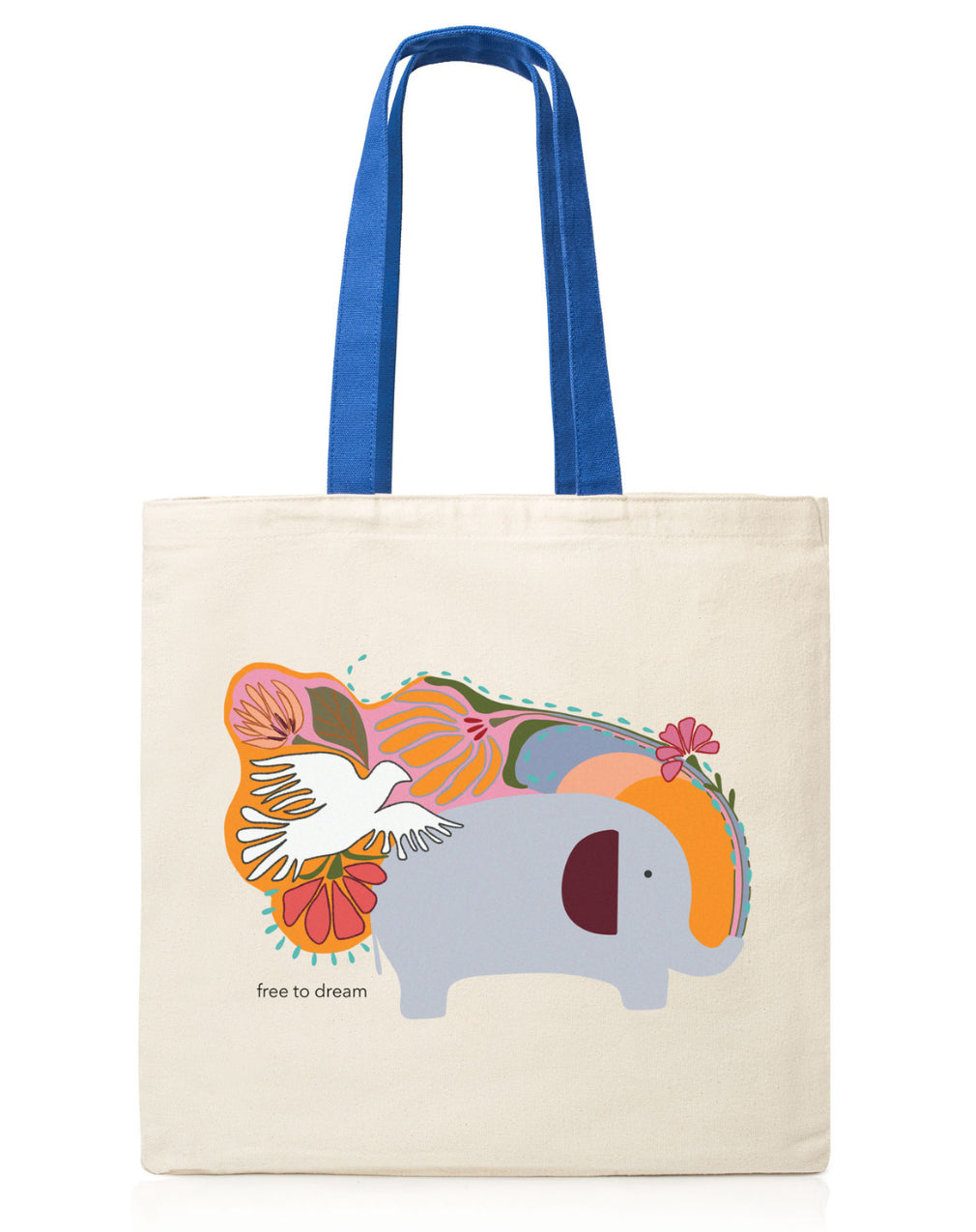 Organic Fair Trade Cotton Tote Bag, 16" x 16"