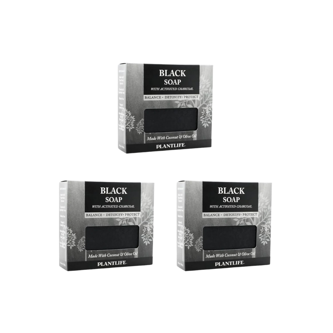 Vegan Activated Charcoal Deep-Cleanse Bar Soap, Black