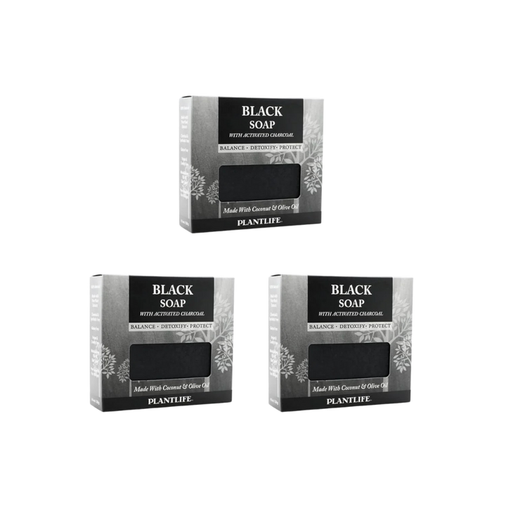 Vegan Activated Charcoal Deep-Cleanse Bar Soap, Black