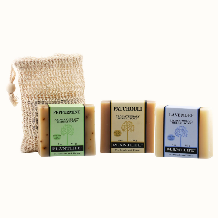 Organic Essential Oil Bar Soap Gift Set Bundle