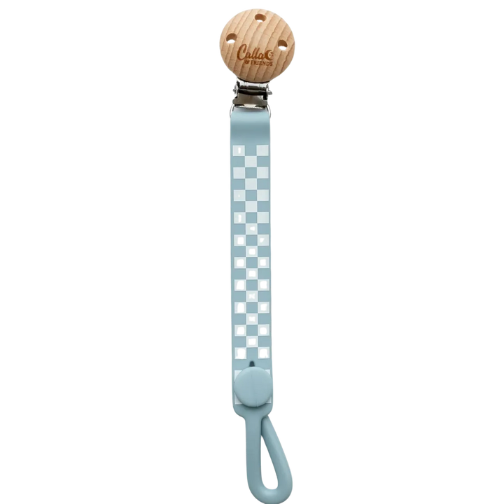 Checkered Silicone Baby Clip