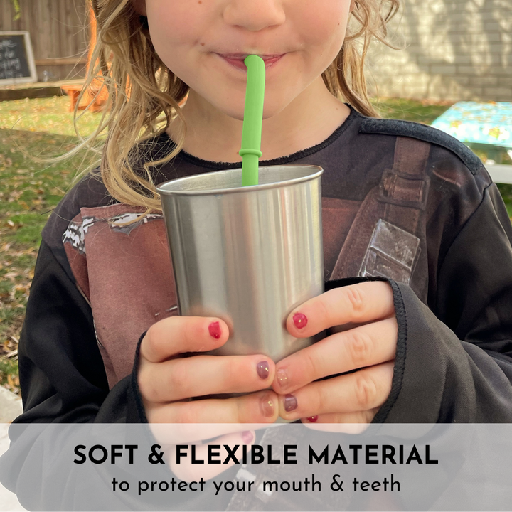 BPA-Free Silicone Adjustable Straw with Travel Case