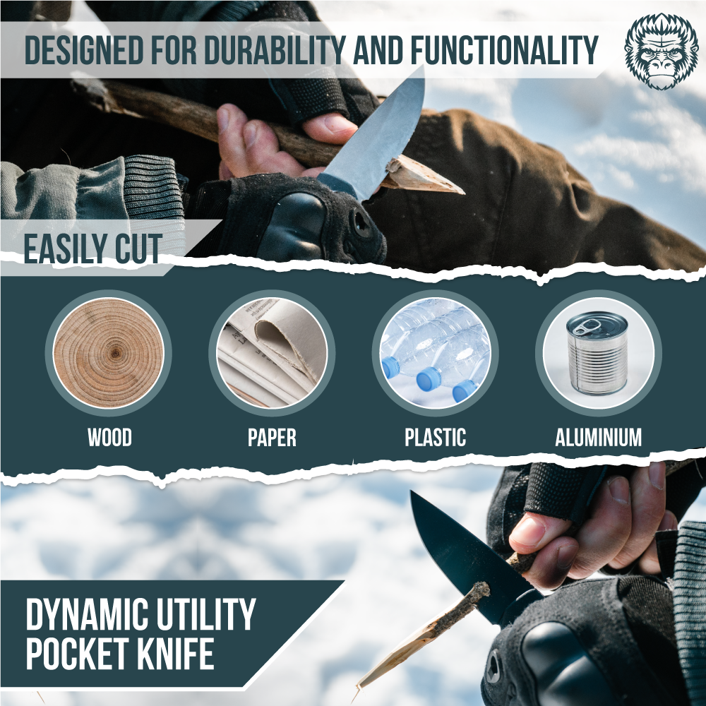 Razor-Sharp D2 Steel Folding Pocket Knife Gift Set