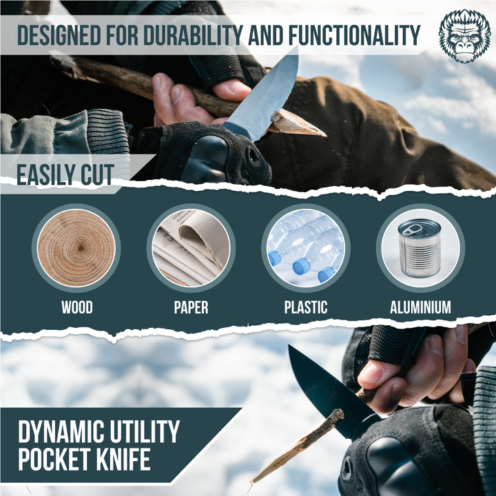 Razor-Sharp D2 Steel Folding Pocket Knife Gift Set