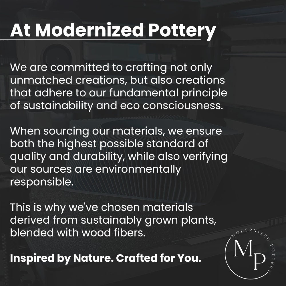 Biodegradable Plant-Based Bubble Planter, Ribbed Decor