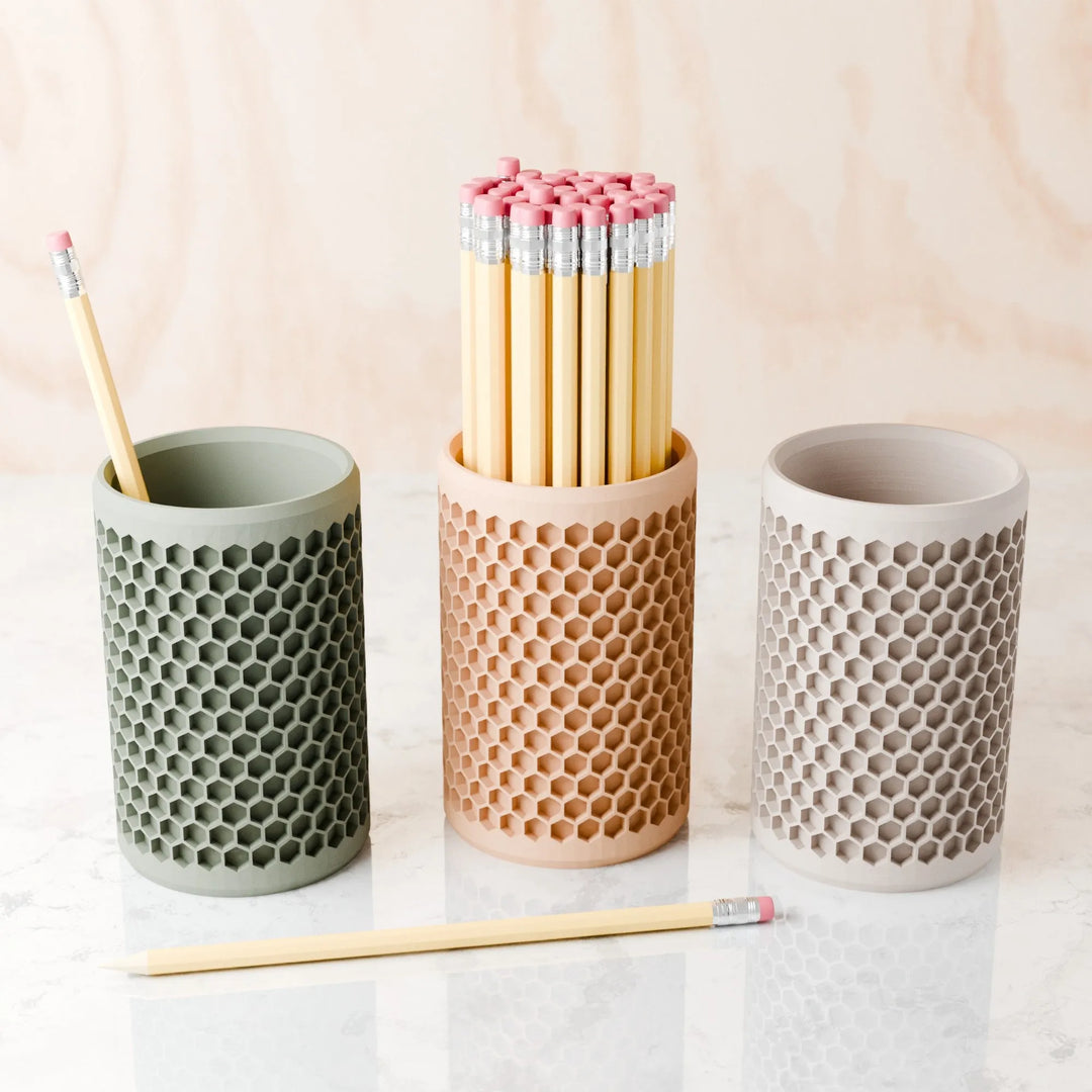 Hexagonal Honeycomb Pencil Holder