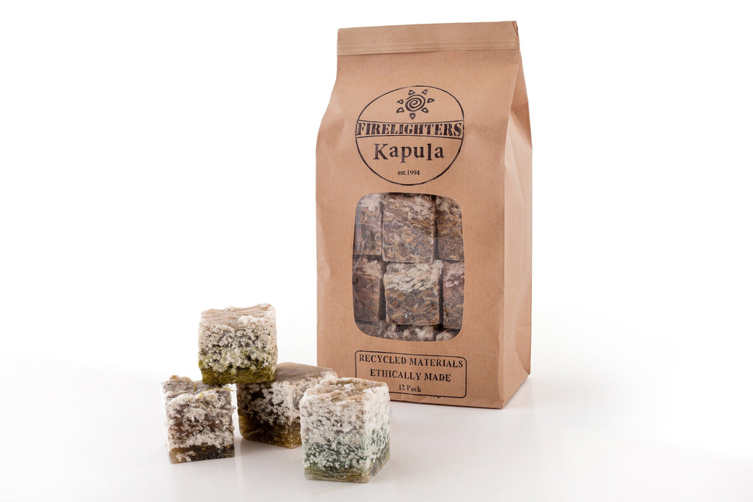 Recycled Wax &amp; Wood Handcrafted Firelighters, 12 Ct.