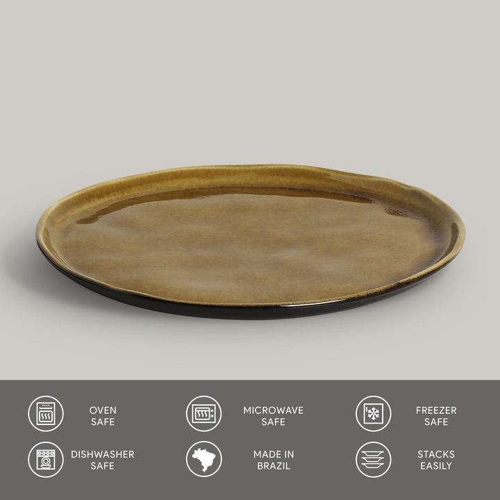 Non-Toxic Porcelain Dessert Dinnerware Set, 6 Ct.