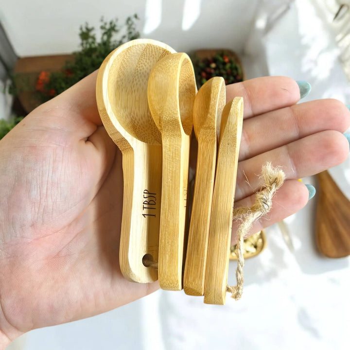 Bamboo Measuring Spoon Set