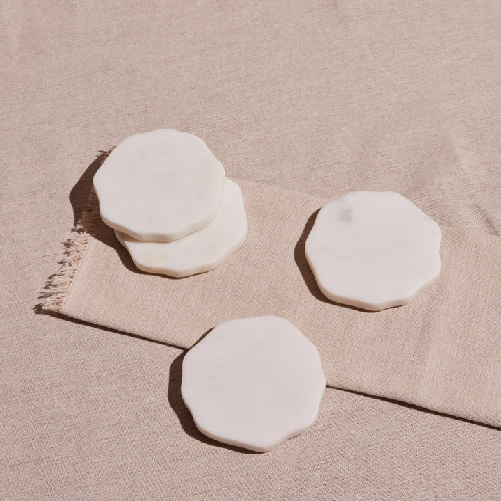Handcrafted Marble Coasters, 4" x 4", 4 Ct.